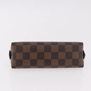 LOUIS VUITTON Damier Ebene Pochette Cosmetic PM Pouch N47516 LV Auth 187530-6