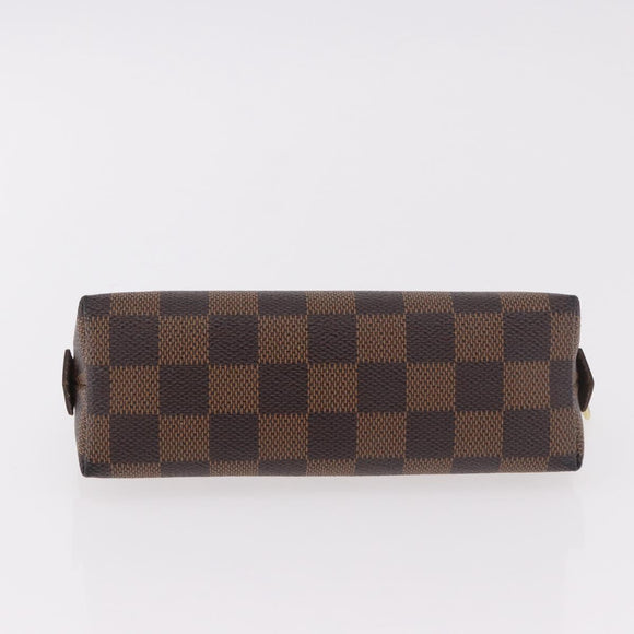 LOUIS VUITTON Damier Ebene Pochette Cosmetic PM Pouch N47516 LV Auth 187530