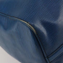 LOUIS VUITTON Epi Keepall 45 Boston Bag Blue M42975 LV Auth 187531-15