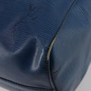 LOUIS VUITTON Epi Keepall 45 Boston Bag Blue M42975 LV Auth 187531-16