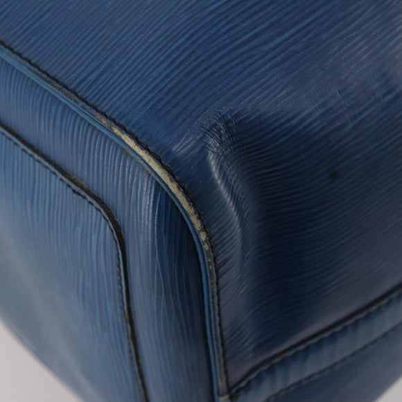 LOUIS VUITTON Epi Keepall 45 Boston Bag Blue M42975 LV Auth 187531
