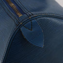 LOUIS VUITTON Epi Keepall 45 Boston Bag Blue M42975 LV Auth 187531-18