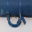LOUIS VUITTON Epi Keepall 45 Boston Bag Blue M42975 LV Auth 187531-7