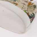 GUCCI Shoulder Bag Canvas Flora Beige Gold 007 14 0071 Auth 187532-15