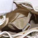 GUCCI Shoulder Bag Canvas Flora Beige Gold 007 14 0071 Auth 187532-21