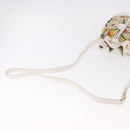 GUCCI Shoulder Bag Canvas Flora Beige Gold 007 14 0071 Auth 187532-7