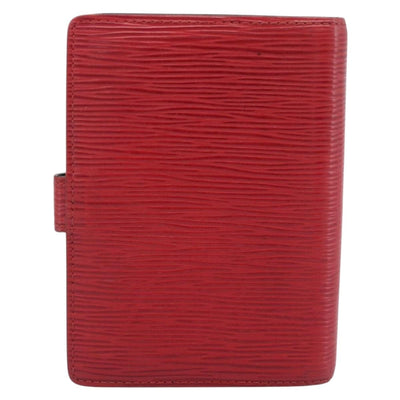 LOUIS VUITTON Epi Agenda PM Day Planner Cover Red R20057 LV Auth 187533 - 0