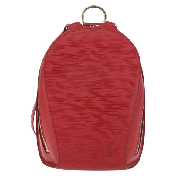 LOUIS VUITTON Epi Mabillon Backpack Castilian Red M52237 LV Auth 187537