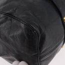 Miu Miu Hand Bag Leather Black Gold Auth 187540-10