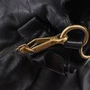 Miu Miu Hand Bag Leather Black Gold Auth 187540-15