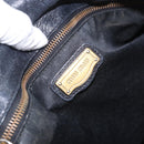 Miu Miu Hand Bag Leather Black Gold Auth 187540-17