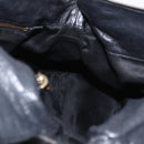 Miu Miu Hand Bag Leather Black Gold Auth 187540-19