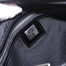 FENDI Shoulder Bag Harako leather Black Silver Auth 187543V-17