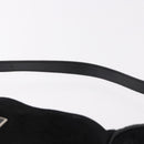 FENDI Shoulder Bag Harako leather Black Silver Auth 187543V-8