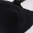 FENDI Mamma Baguette GM Shoulder Bag Cotton jersey Black Silver Auth 187545-14