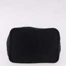 FENDI Mamma Baguette GM Shoulder Bag Cotton jersey Black Silver Auth 187545-5