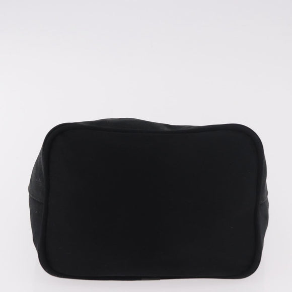 FENDI Mamma Baguette GM Shoulder Bag Cotton jersey Black Silver Auth 187545