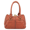 Chloe Paddington Hand Bag Leather Pink Gold Silver Auth 187547V-2