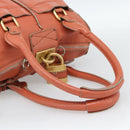 Chloe Paddington Hand Bag Leather Pink Gold Silver Auth 187547V-7