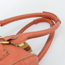 Chloe Paddington Hand Bag Leather Pink Gold Silver Auth 187547V-14