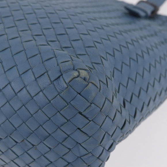 BOTTEGA VENETA INTRECCIATO Hand Bag Leather Light Blue Auth 187549V