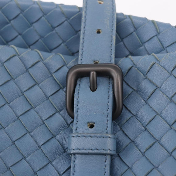 BOTTEGA VENETA INTRECCIATO Hand Bag Leather Light Blue Auth 187549V