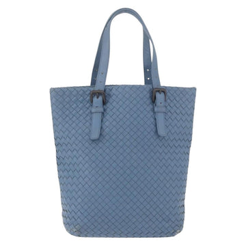 BOTTEGA VENETA INTRECCIATO Hand Bag Leather Light Blue Auth 187549V - 0