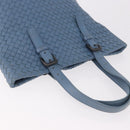 BOTTEGA VENETA INTRECCIATO Hand Bag Leather Light Blue Auth 187549V-6