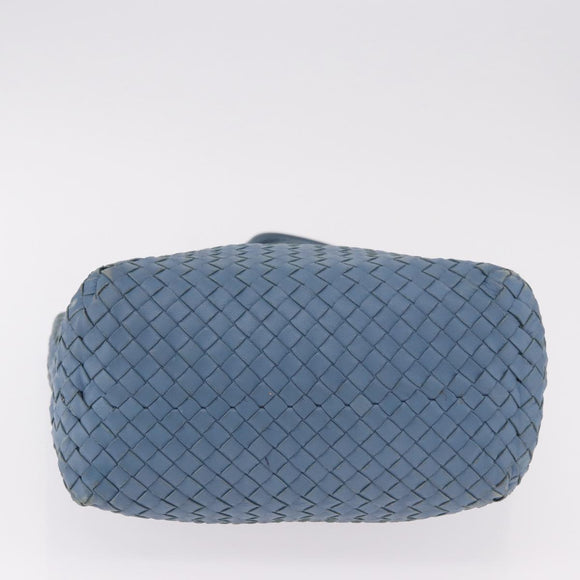 BOTTEGA VENETA INTRECCIATO Hand Bag Leather Light Blue Auth 187549V
