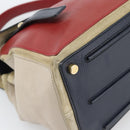 Salvatore Ferragamo Shoulder Bag Leather Beige Gold Auth 187550A-14