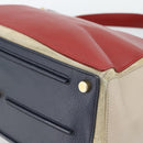 Salvatore Ferragamo Shoulder Bag Leather Beige Gold Auth 187550A-15