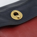 Salvatore Ferragamo Shoulder Bag Leather Beige Gold Auth 187550A-17