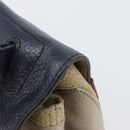 Salvatore Ferragamo Shoulder Bag Leather Beige Gold Auth 187550A-10
