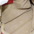 Salvatore Ferragamo Shoulder Bag Leather Beige Gold Auth 187550A-11