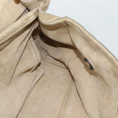 Salvatore Ferragamo Shoulder Bag Leather Beige Gold Auth 187550A-19