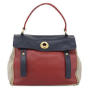Salvatore Ferragamo Shoulder Bag Leather Beige Gold Auth 187550A-13