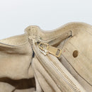 Salvatore Ferragamo Shoulder Bag Leather Beige Gold Auth 187550A-21