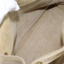Salvatore Ferragamo Shoulder Bag Leather Beige Gold Auth 187550A-23