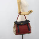 Salvatore Ferragamo Shoulder Bag Leather Beige Gold Auth 187550A-25