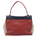 Salvatore Ferragamo Shoulder Bag Leather Beige Gold Auth 187550A-2