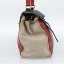 Salvatore Ferragamo Shoulder Bag Leather Beige Gold Auth 187550A-3