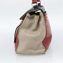 Salvatore Ferragamo Shoulder Bag Leather Beige Gold Auth 187550A-4