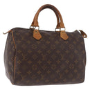 LOUIS VUITTON Monogram Speedy 30 Hand Bag M41526 LV Auth 187555-1