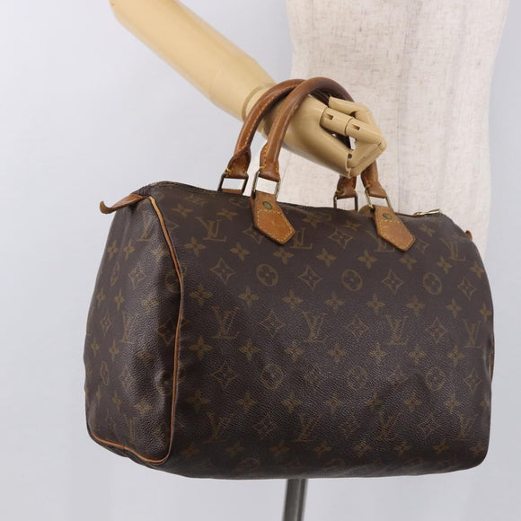 LOUIS VUITTON Monogram Speedy 30 Hand Bag M41526 LV Auth 187555