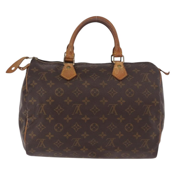 LOUIS VUITTON Monogram Speedy 30 Hand Bag M41526 LV Auth 187555