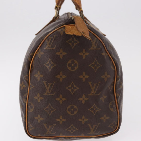 LOUIS VUITTON Monogram Speedy 30 Hand Bag M41526 LV Auth 187555