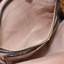 Miu Miu Madras Hand Bag Leather 2way Black Gold Auth 187556A-25