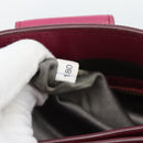 Miu Miu Madras Hand Bag Leather 2way Pink Gold Auth 187558A-12