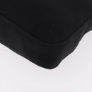 FENDI Mamma Baguette GM Shoulder Bag Cotton jersey Black Silver Auth 187560-14