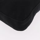 FENDI Mamma Baguette GM Shoulder Bag Cotton jersey Black Silver Auth 187560-15